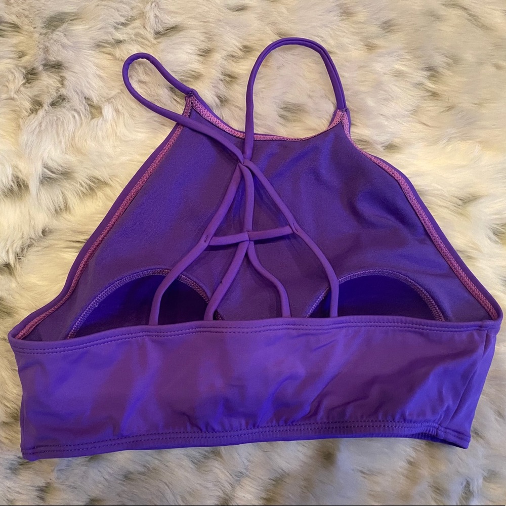 LA Hearts High Neck Bikini Top